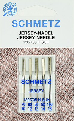 Иглы Schmetz джерси 130/705 H SUK (70x1, 80x2, 90x1, 100x1) 5 шт в Дрезне